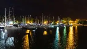 Port AZS Wilkasy skąpany w ciemnościach nocy - zdjęcie 33