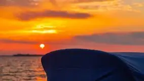 Wrześniowy zachód słońca w porcie Nowy Harsz, jez. Dargin - zdjęcie 10