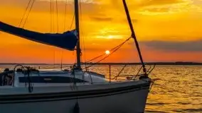 Wrześniowy zachód słońca w porcie Nowy Harsz, jez. Dargin - zdjęcie 19