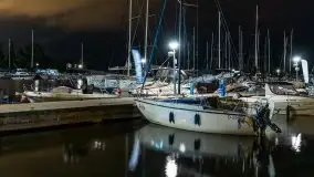 Noc w porcie PTTK Wilkasy nad jeziorem Niegocin - zdjęcie 11