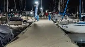 Noc w porcie PTTK Wilkasy nad jeziorem Niegocin - zdjęcie 12