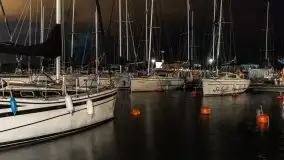 Noc w porcie PTTK Wilkasy nad jeziorem Niegocin - zdjęcie 6