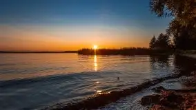 Zachód słońca nad jeziorem Niegocin - zdjęcie 2