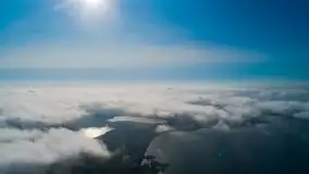 Mgła nad jeziorem Dargin i Nowym Harszem - zdjęcie 1