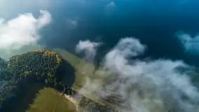 Mgła nad jeziorem Dargin i Nowym Harszem - zdjęcie 3