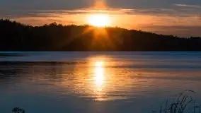 Zachód Słońca nad jeziorem Dobskim, listopad 2020 - zdjęcie 36