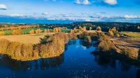 Mazurska jesień z lotu mewy, listopad 2020 r. - zdjęcie 20