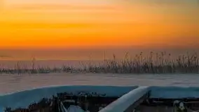 Zimowy wschód słońca nad jeziorem Dargin i... -27 stopni - zdjęcie 55