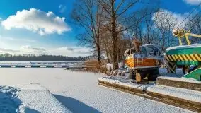 Port w Sztynorcie w zimowej scenerii, styczeń 2021 r. - zdjęcie 29