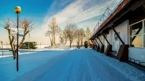 Zima w porcie AZS, jezioro Niegocin, 2021 r. - zdjęcie 2