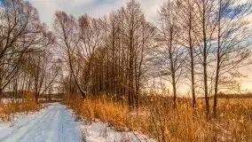 Zachód słońca w okolicach zimowych Kruklanek - zdjęcie 15