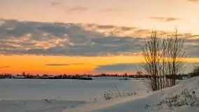 Zachód słońca w okolicach zimowych Kruklanek - zdjęcie 77