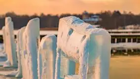 Zachód słońca w Giżycku nad jeziorem Niegocin 02.2021 - zdjęcie 16