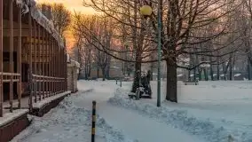 Wschód słońca w Giżycku w zimowej oprawie, 02.2021 - zdjęcie 5