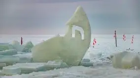 Wschód słońca w Giżycku w zimowej oprawie, 02.2021 - zdjęcie 34