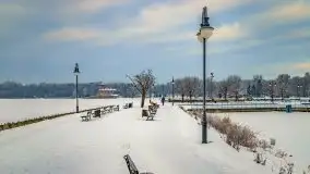 Wschód słońca w Giżycku w zimowej oprawie, 02.2021 - zdjęcie 43