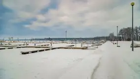 Wschód słońca w Giżycku w zimowej oprawie, 02.2021 - zdjęcie 60