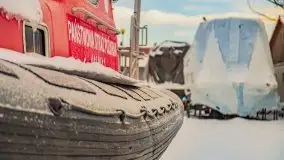 Wschód słońca w Giżycku w zimowej oprawie, 02.2021 - zdjęcie 58