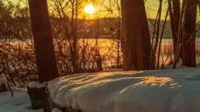 Zachód słońca nad jeziorem Siercze, luty 2021  - zdjęcie 61