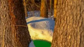 Zachód słońca nad jeziorem Siercze, luty 2021  - zdjęcie 26