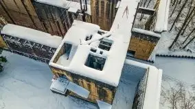 Śluza w Leśniewie Górnym w zimowej szacie, luty 2021 - zdjęcie 11