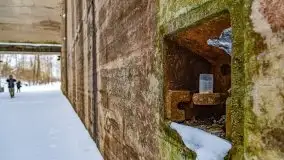 Śluza w Leśniewie Górnym w zimowej szacie, luty 2021 - zdjęcie 46