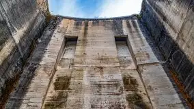 Śluza w Leśniewie Górnym w zimowej szacie, luty 2021 - zdjęcie 54