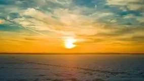 Zachód słońca nad jeziorem Niegocin, luty 2021 - zdjęcie 16