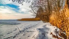 Zachód słońca nad jeziorem Niegocin, luty 2021 - zdjęcie 5