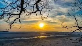 Zachód słońca nad jeziorem Niegocin, luty 2021 - zdjęcie 10