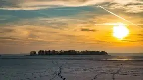 Zachód słońca nad jeziorem Niegocin, luty 2021 - zdjęcie 31