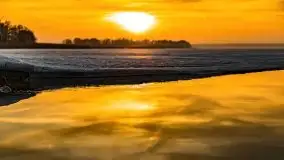 Zachód słońca nad jeziorem Niegocin, luty 2021 - zdjęcie 40