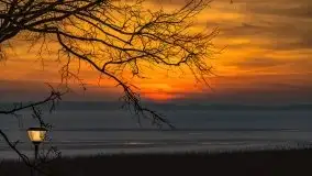 Zachód słońca nad jeziorem Niegocin, luty 2021 - zdjęcie 76