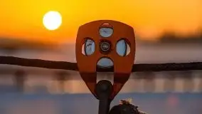 Zima i zachód słońca w porcie Tło Dla Mew - zdjęcie 24