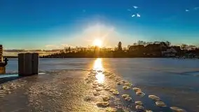 Zimowy wieczór i zachód słońca w Rynie, luty 2021 - zdjęcie 5