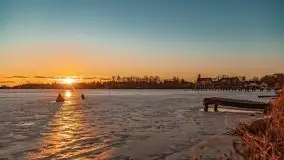 Zimowy wieczór i zachód słońca w Rynie, luty 2021 - zdjęcie 31