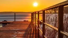 Przedwiosenny zachód słońca nad jeziorem Gołdopiwo i Żabiniec - zdjęcie 16