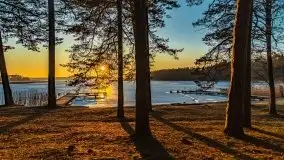 Przedwiosenny zachód słońca nad jeziorem Gołdopiwo i Żabiniec - zdjęcie 31