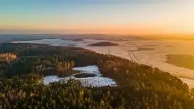 Marcowy zachód słońca nad jeziorem Dejguny - zdjęcie 52