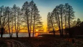 Marcowy zachód słońca nad jeziorem Dejguny - zdjęcie 28