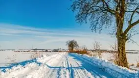 Zimowa sceneria okolic Kętrzyna, luty 2021 - zdjęcie 15