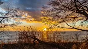 Efekt halo - zachód słońca nad jeziorem Dargin - zdjęcie 74