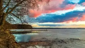 Efekt halo - zachód słońca nad jeziorem Dargin - zdjęcie 71