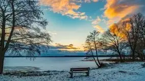 Ostatni zimowy zachód słońca, jezioro Niegocin 03.2021 - zdjęcie 18