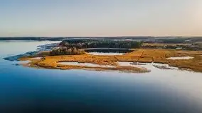 Zachód słońca nad jeziorem Gołdopiwo, od strony Przerwanek - zdjęcie 11
