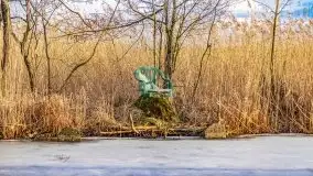 Przedwiosenny zachód słońca w porcie Kal, jezioro Mamry - zdjęcie 36