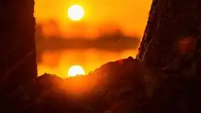 Wiosenny wschód słońca nad jeziorem Stręgiel - zdjęcie 41