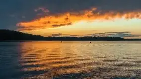 Zachód słońca nad jeziorem Kisajno - zdjęcie 2