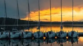 Zachód słońca nad jeziorem Kisajno - zdjęcie 7