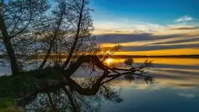 Zachód słońca nad jeziorem Jeziorowskie - zdjęcie 7